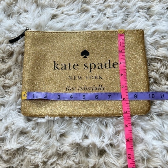 KATE Spade Gold Glitter and Coach New York Pink Glitter Pouches - Picture 10 of 16
